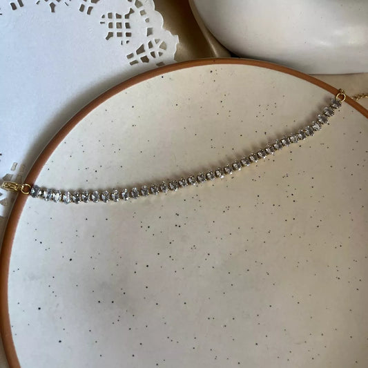 Oval Stone Tennis Bracelet