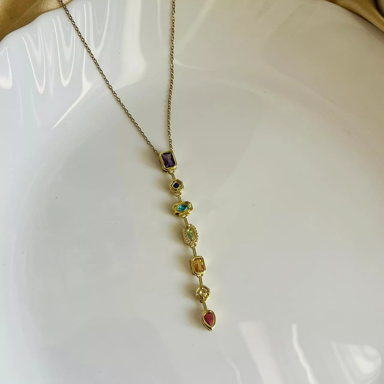 Long Multi Sheen Necklace