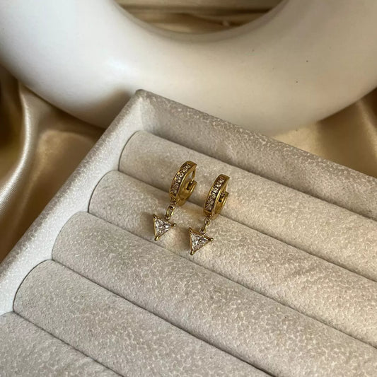 Triangle Studded Earrings