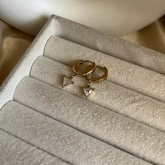 Triangle Studded Earrings