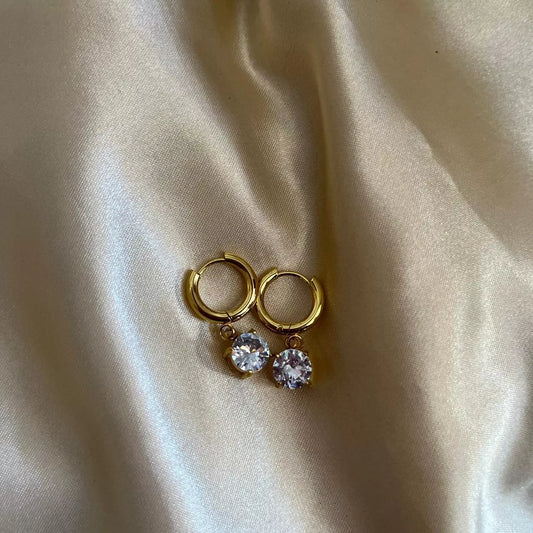 Round Crystal Earrings