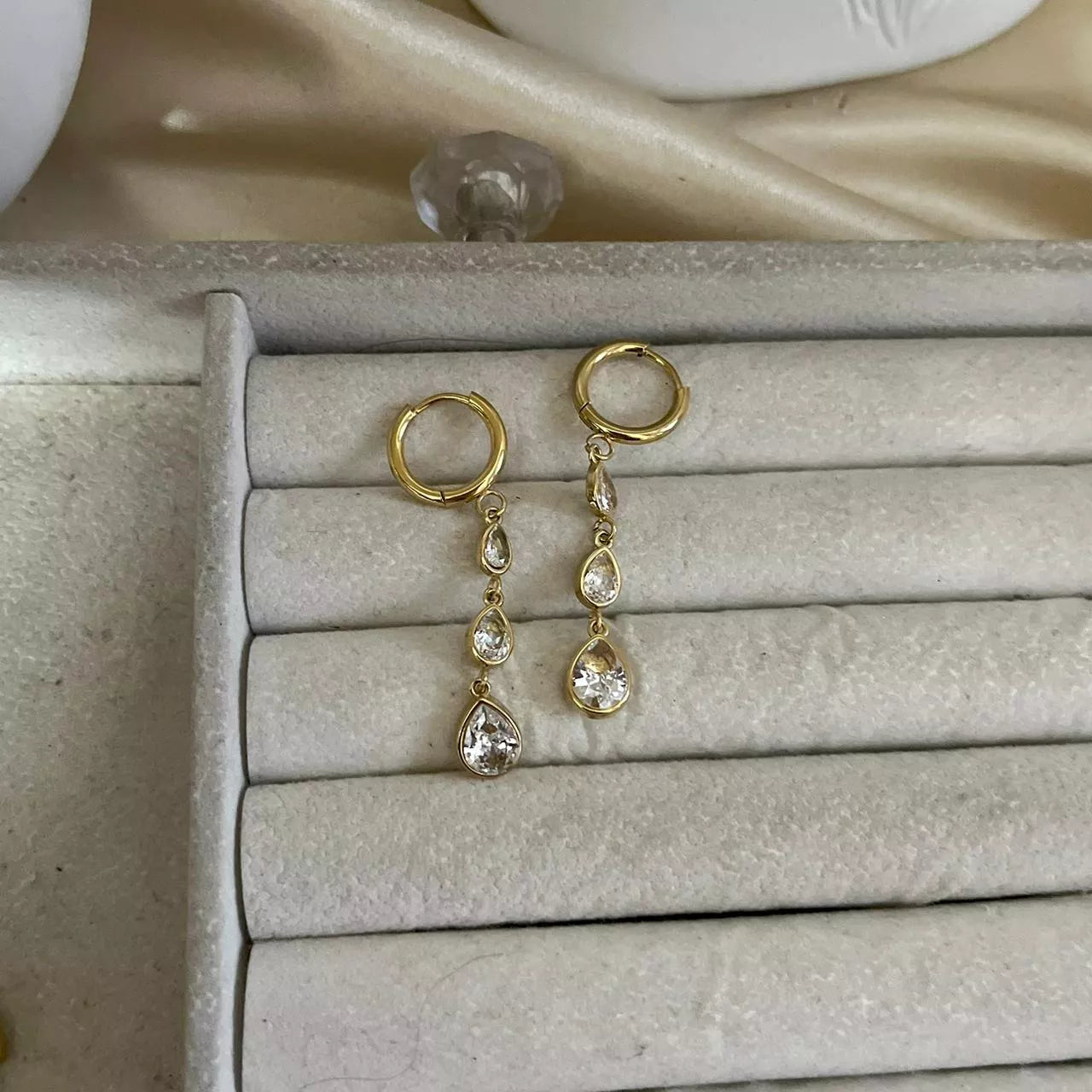 Drop Lined Earrings