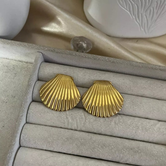 Shell Statement Earrings
