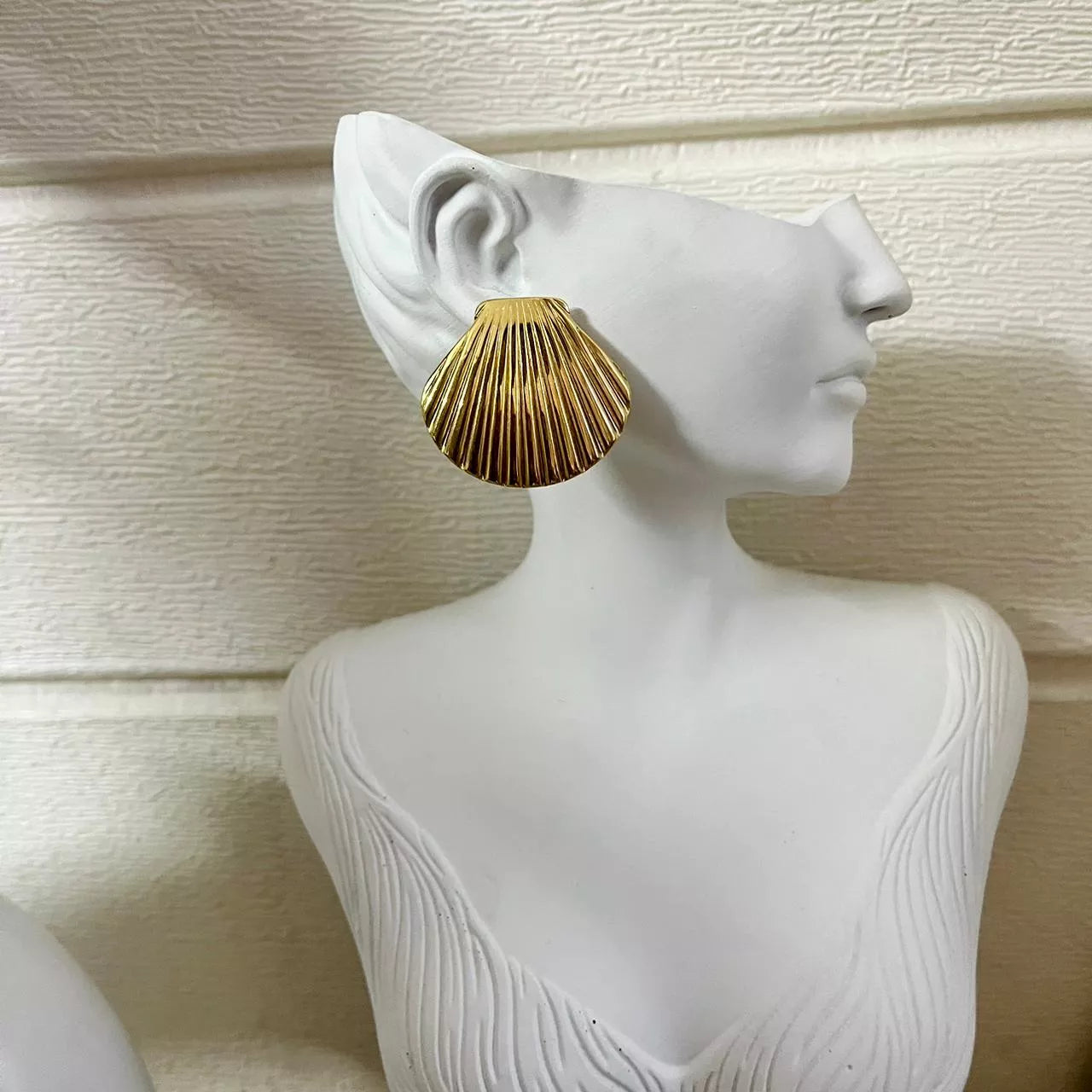 Shell Statement Earrings