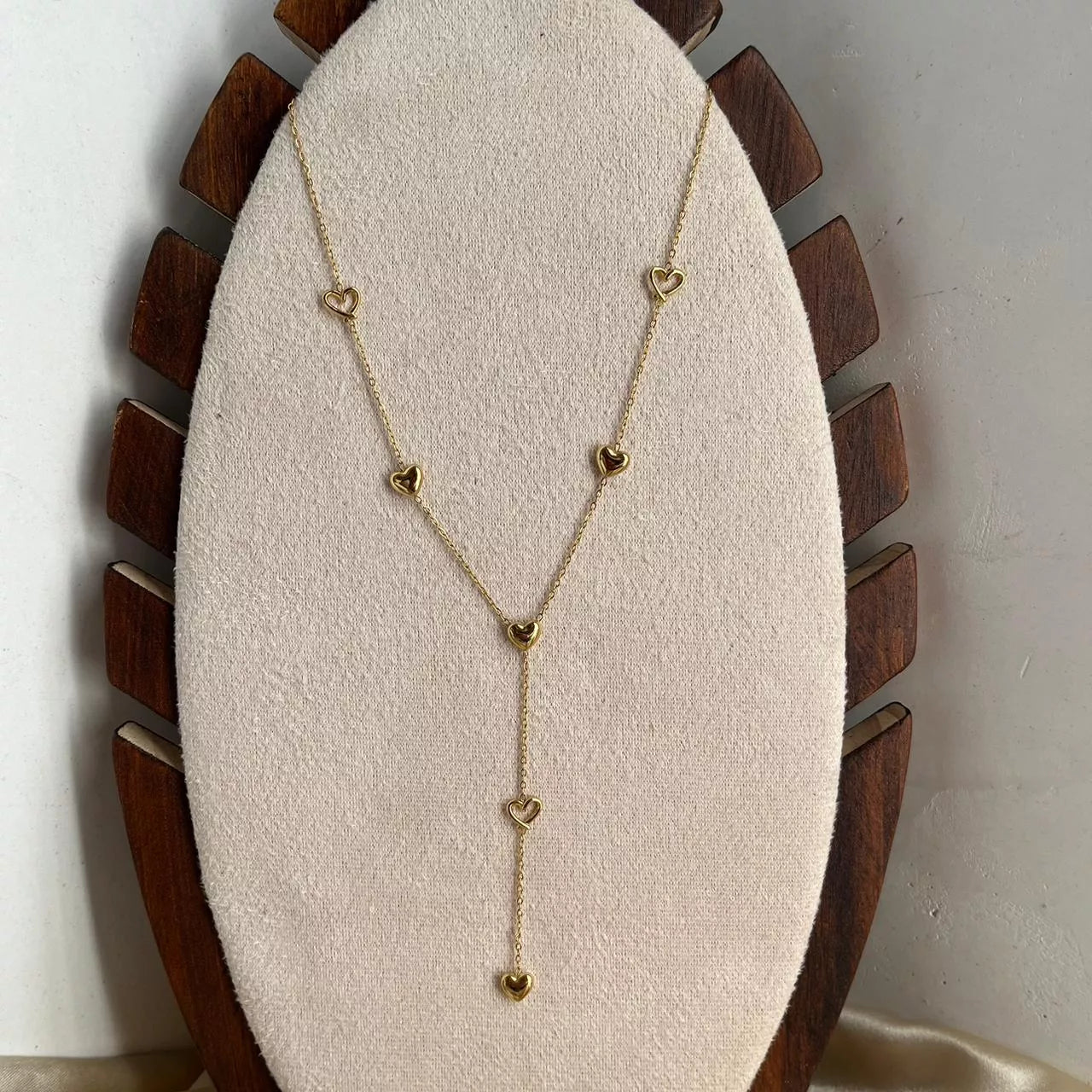 Hearty Gold Long Necklace