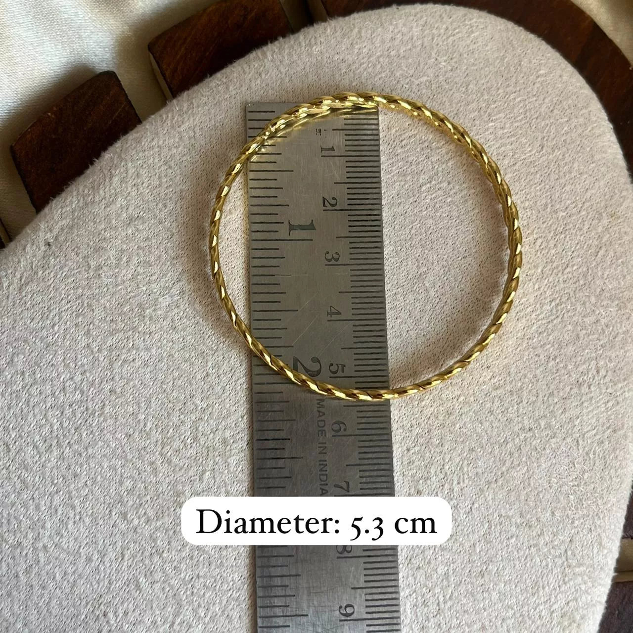 Chained Gold Bangle Set - Size 2’2