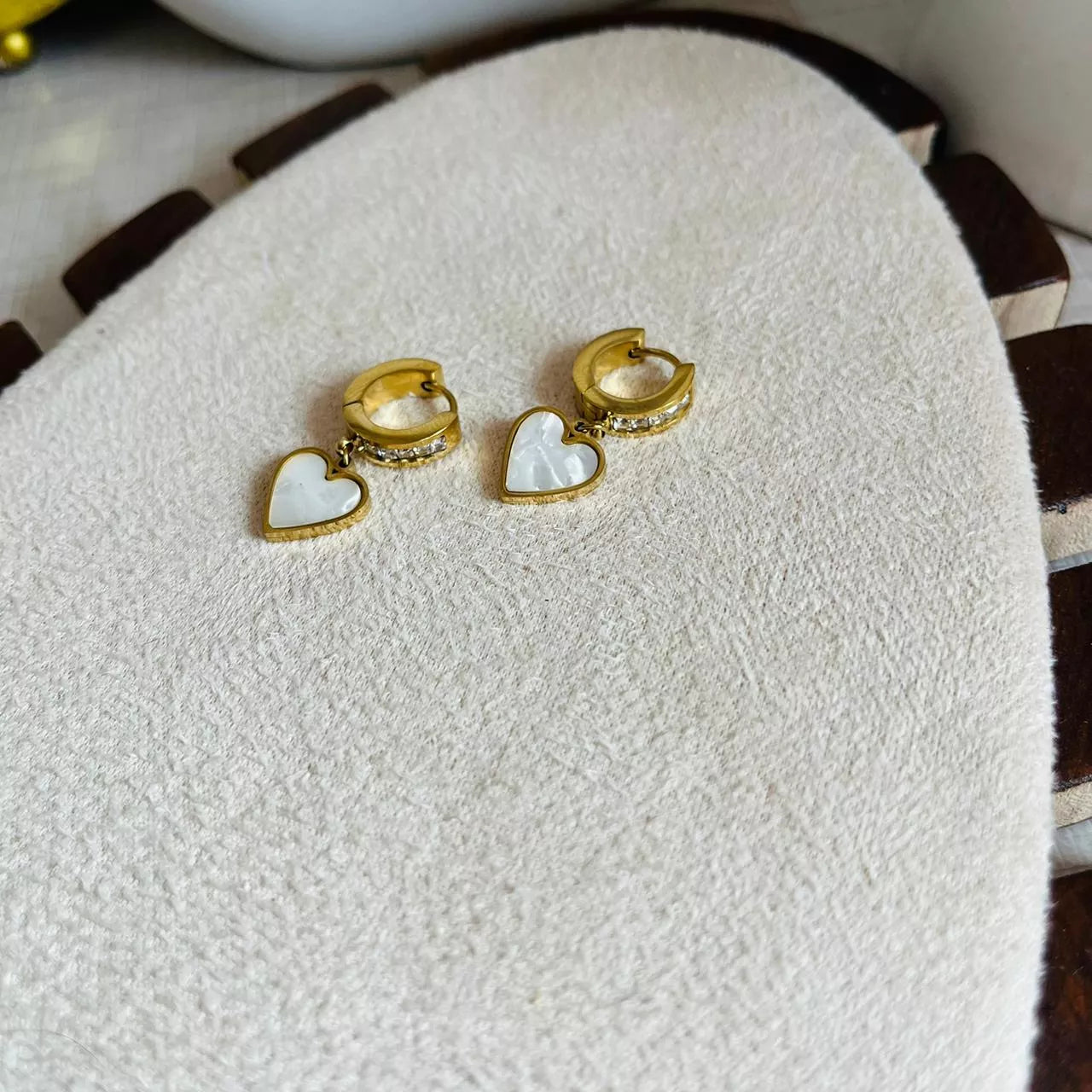 Heart Studded Earrings