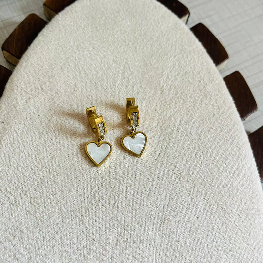 Heart Studded Earrings
