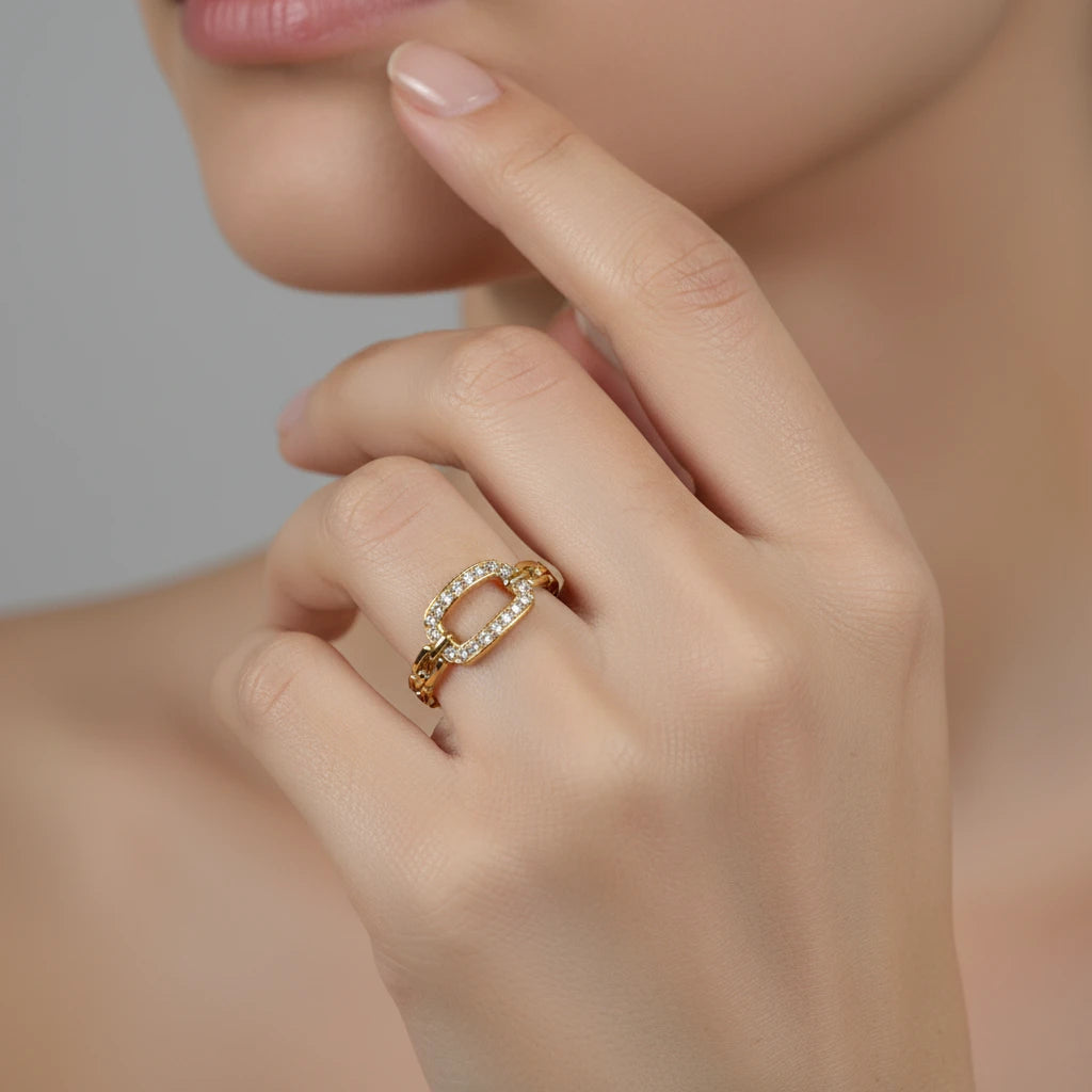 Reena Studded Ring - Adjustable
