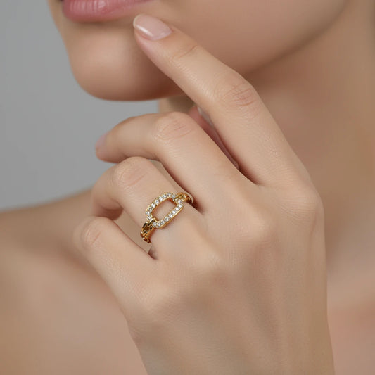 Reena Studded Ring - Adjustable