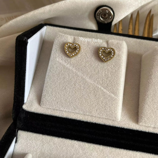 Heart Lined Studs