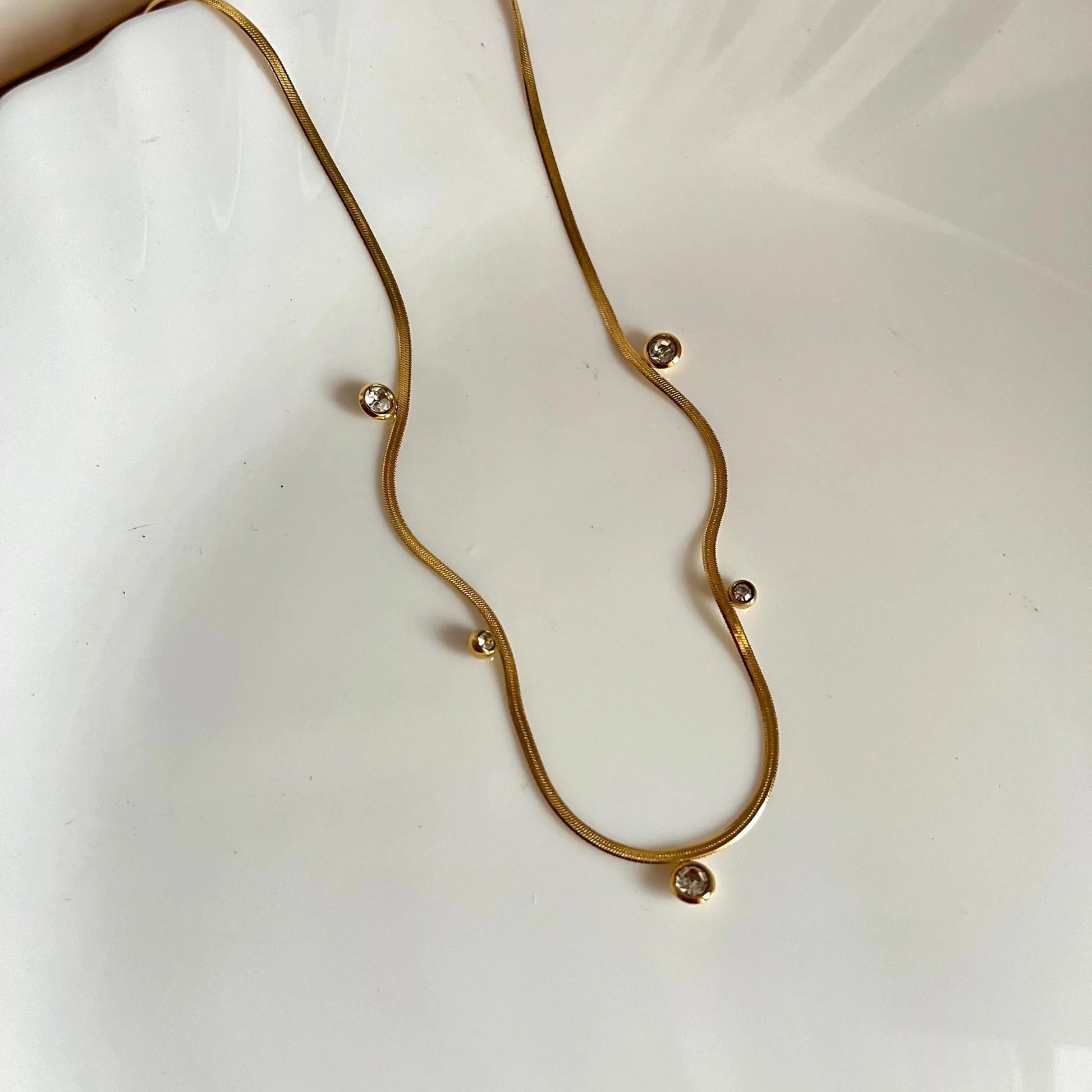 Studded Snake Necklace