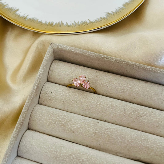 Tri Stella Ring - Pink