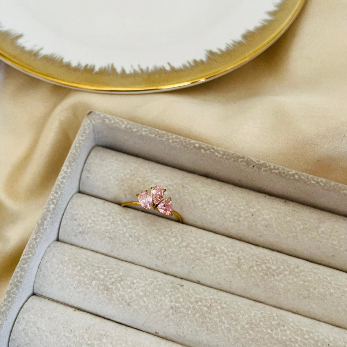 Tri Stella Ring - Pink