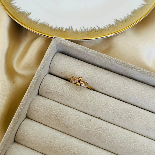 Pink Bow Ring