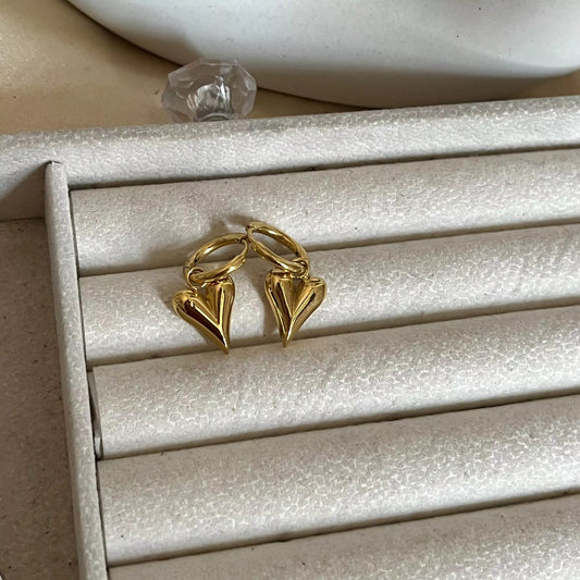 Hexa Heart Earrings