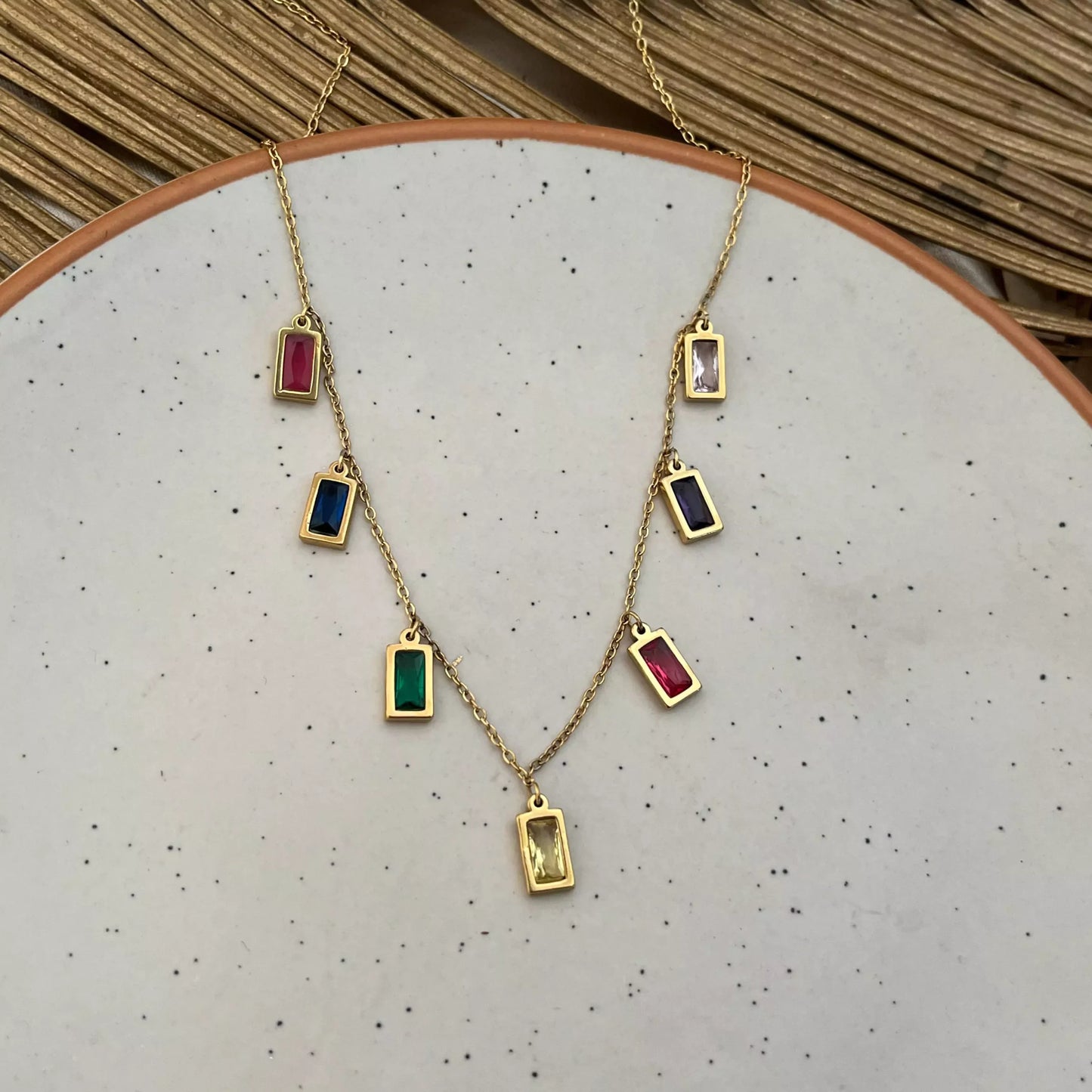 Multi Blocks Necklace