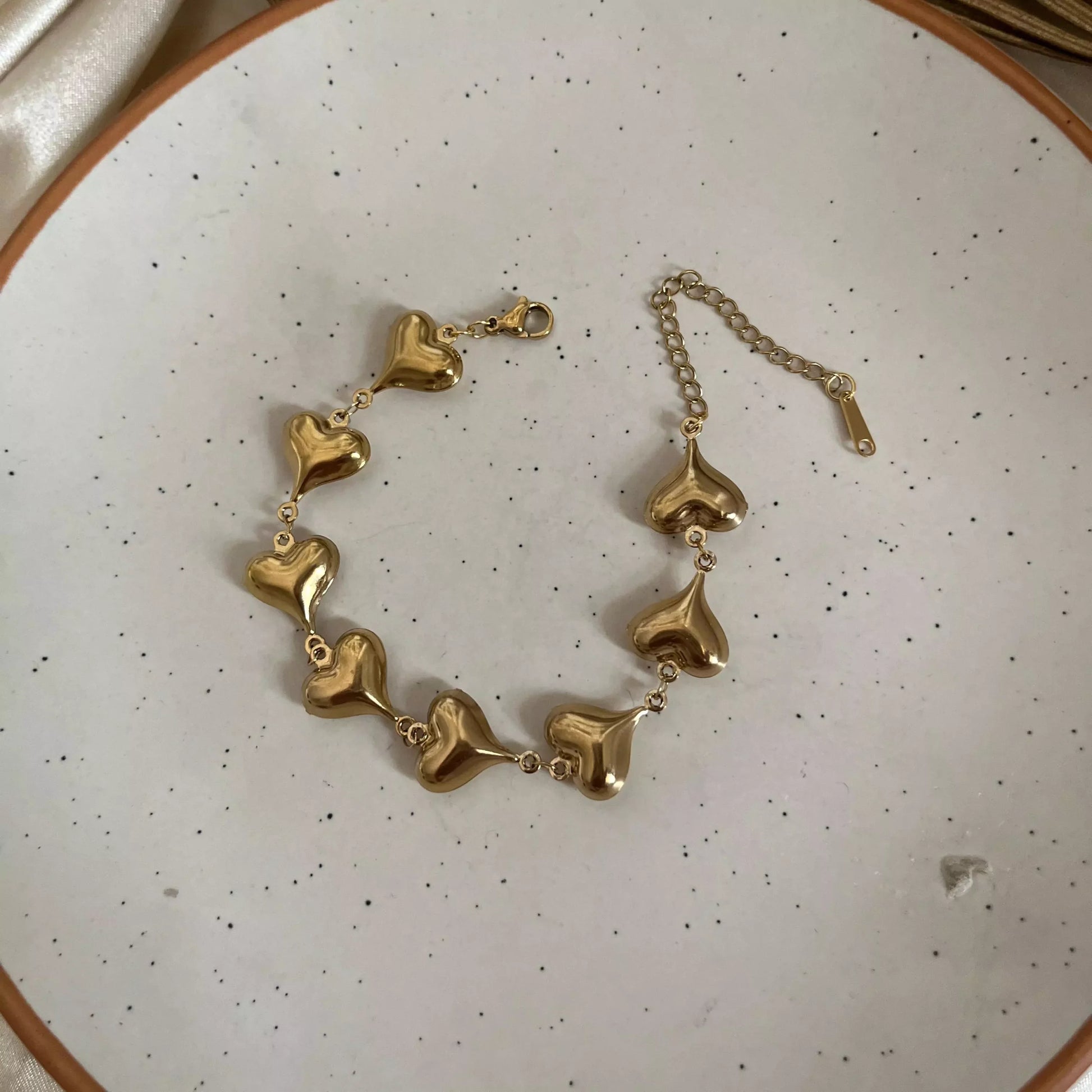 Chunky Hearts Bracelet