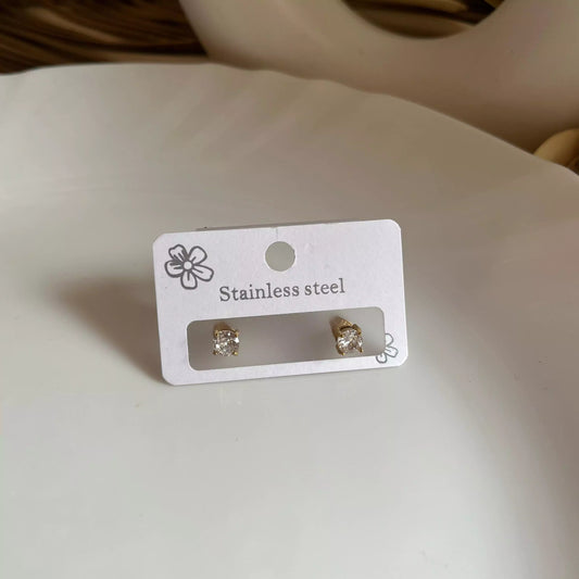 Round Crystal Studs