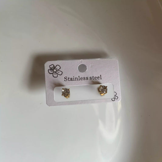 Round Crystal Studs