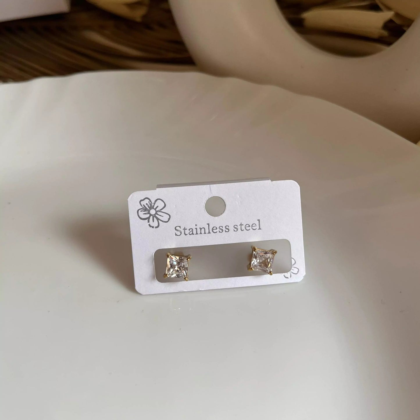 Crystal Block Studs