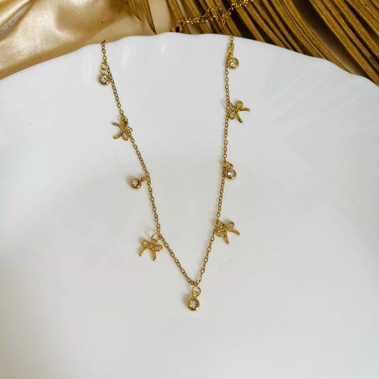 Yena Bows Necklace