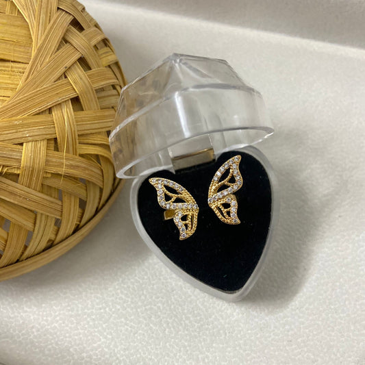 Butterfly Gold ring- adjustable