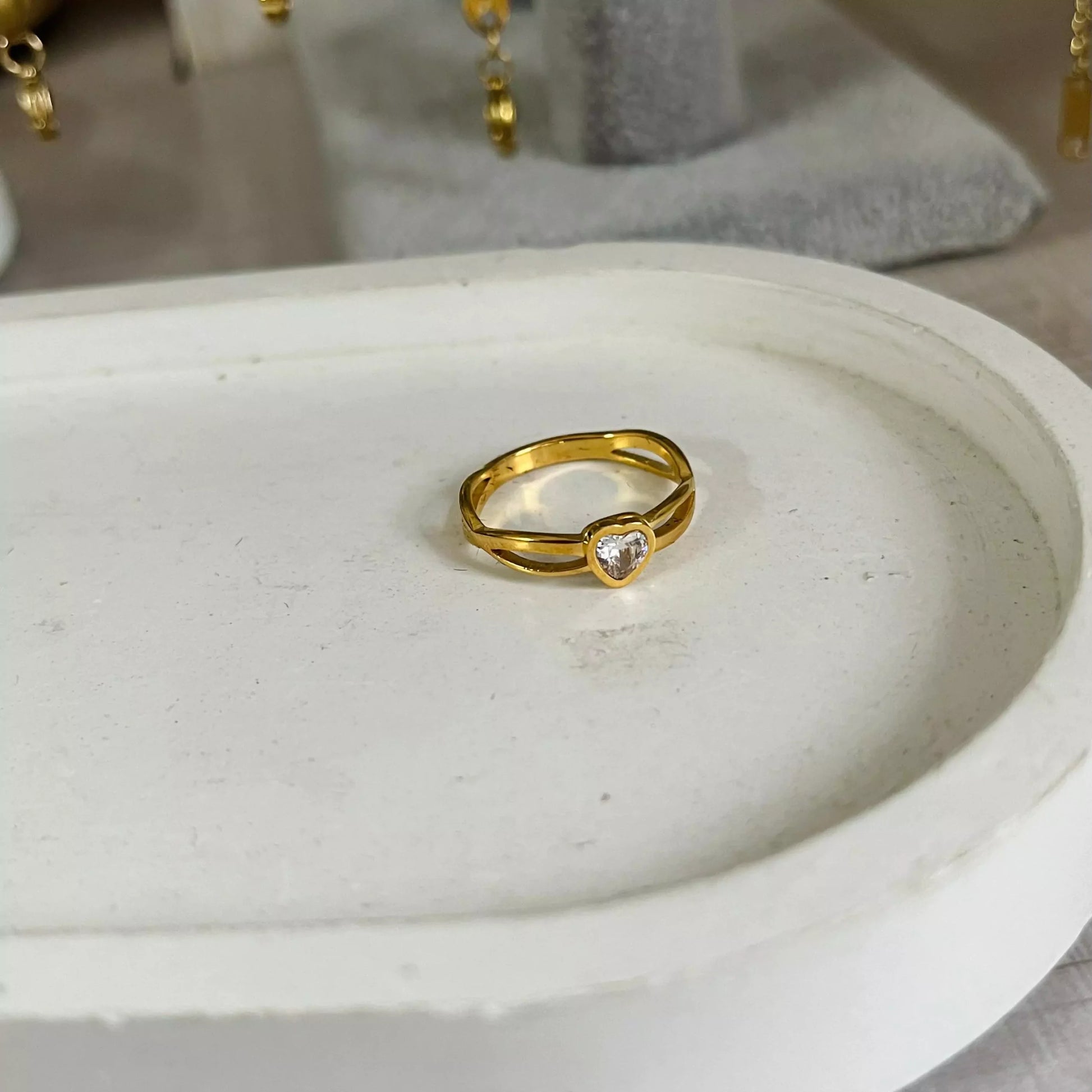 Heart Stud Ring