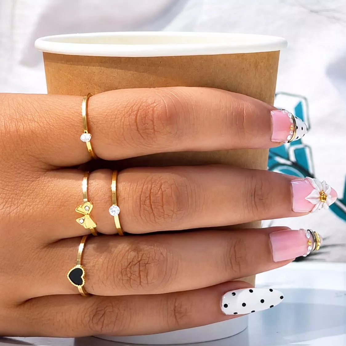 Quina Ring Set (set of 4)