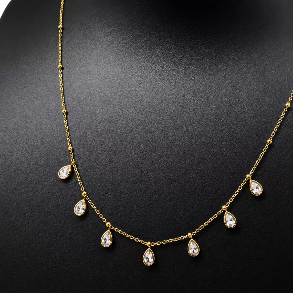 Crystal Drops Necklace