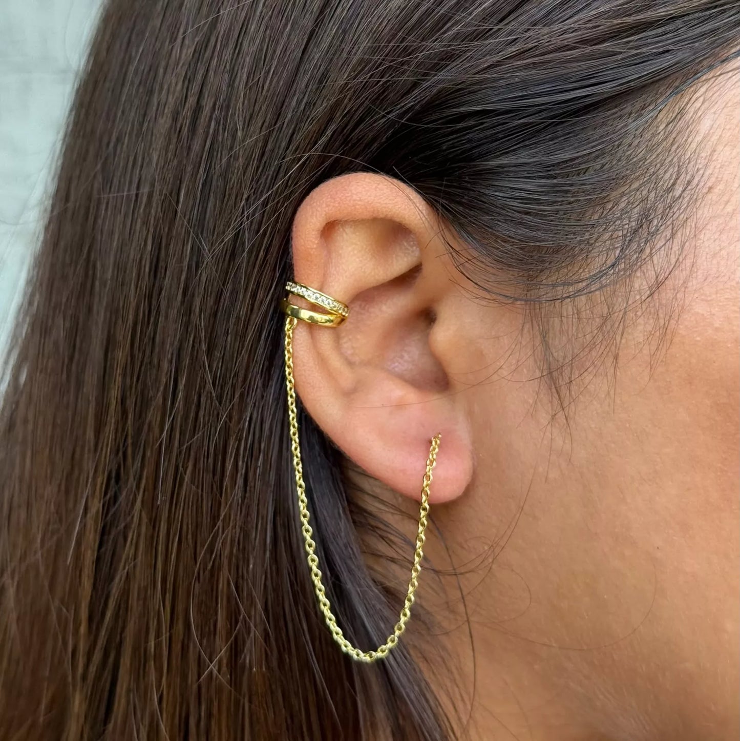 Lysa Earcuff with Needle chain