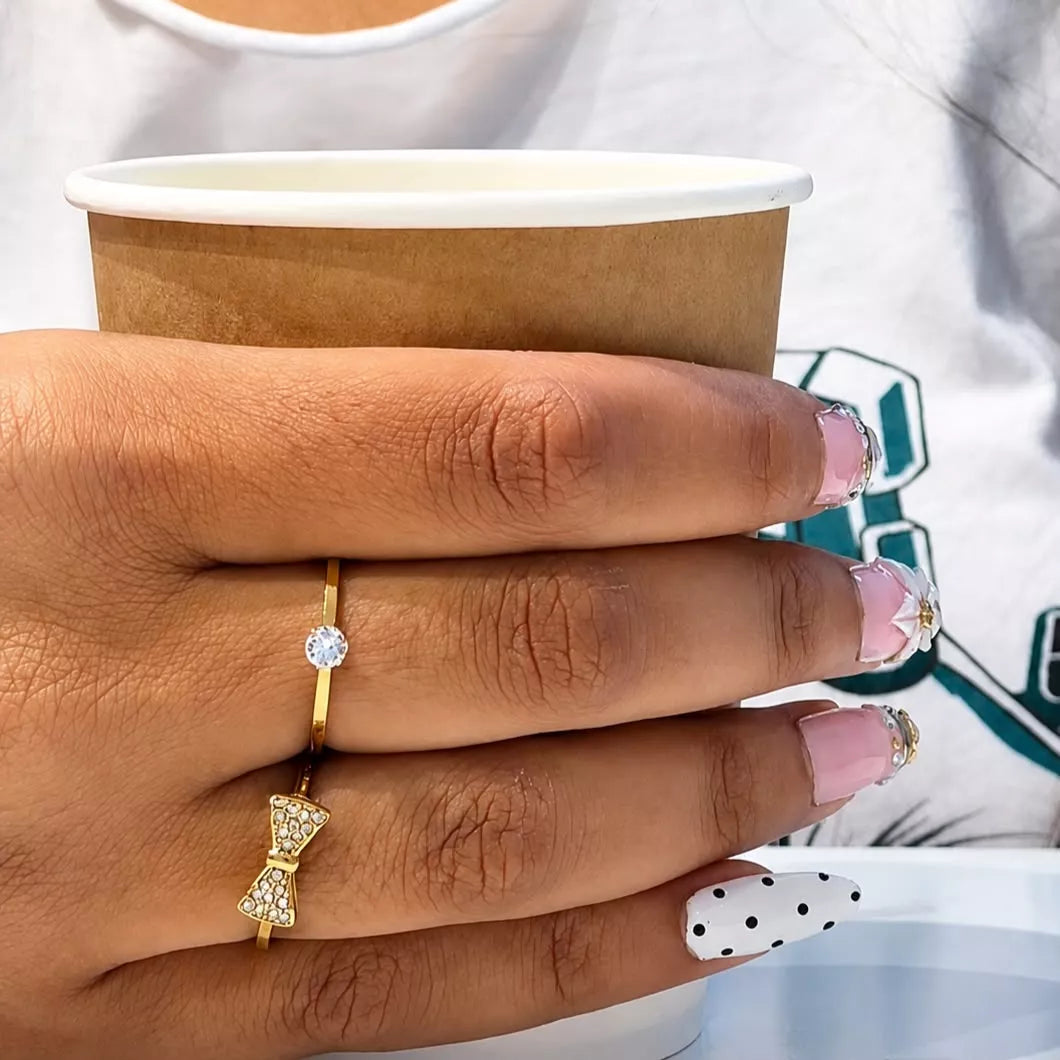 Bow Ring Set (set of 2)