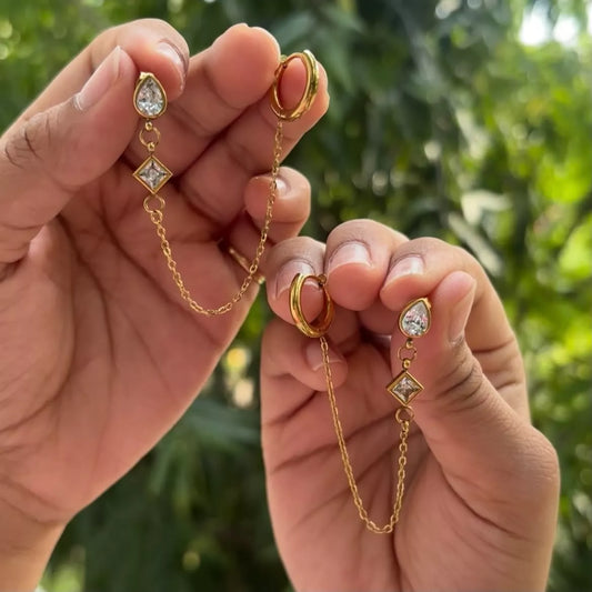 Misha Double Piercing Earrings