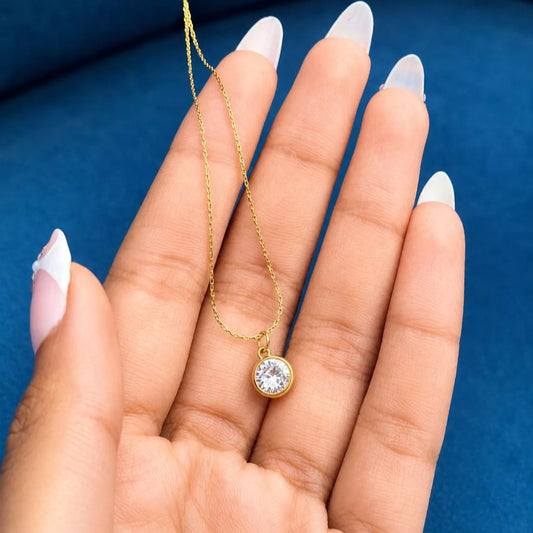 Round Crystal Necklace