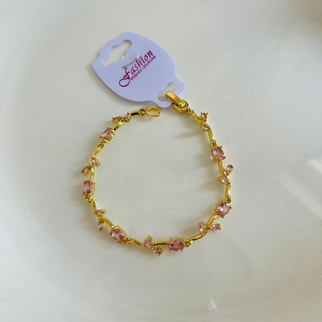 Floral Bracelet- Pink