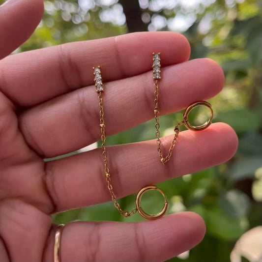 Trish Double Piercing Earrings