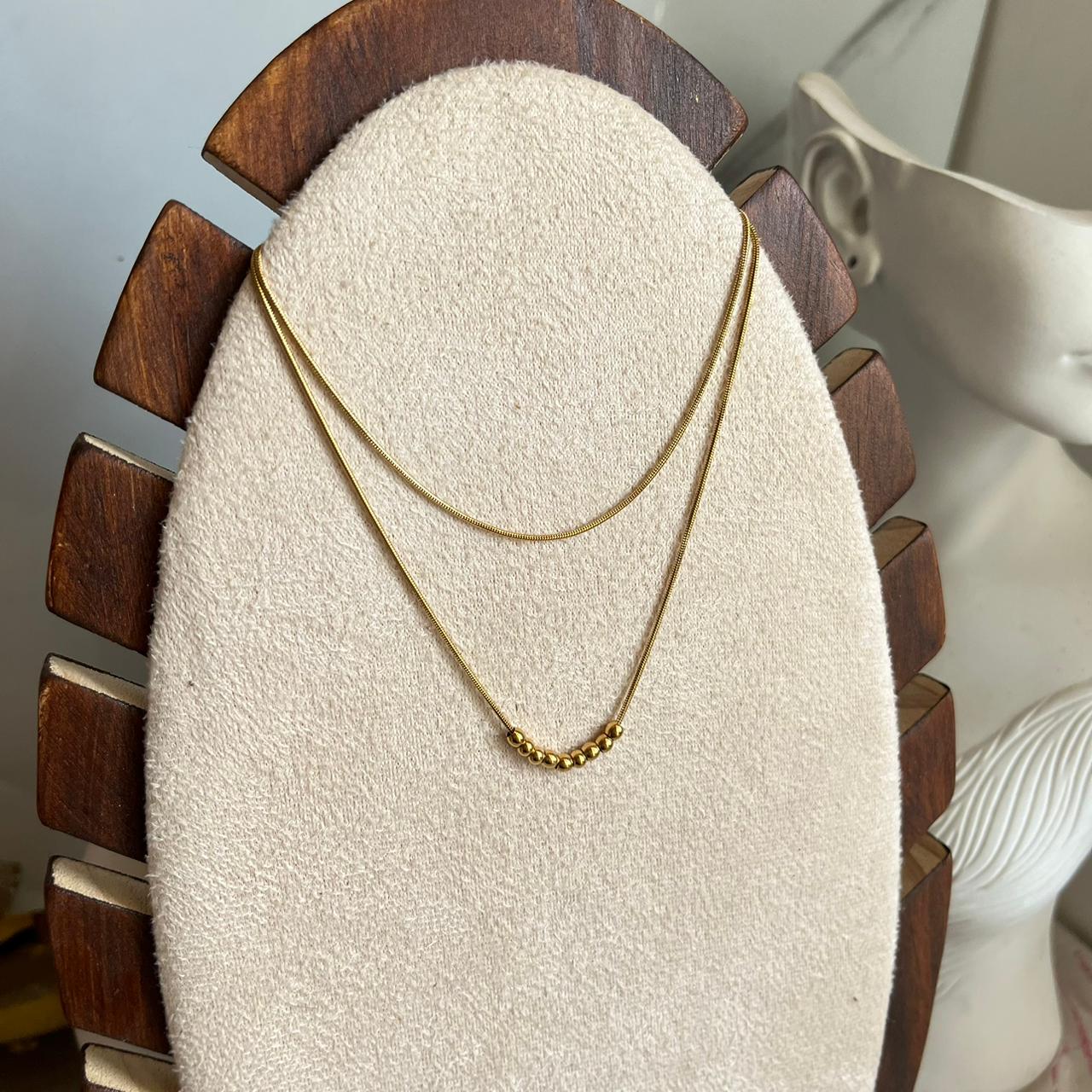 Layered Beaded Necklace