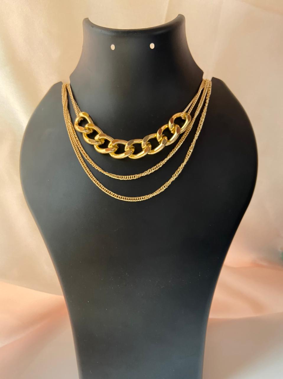 Layered Chains- chunky - Shopin India