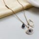 statement evileye necklace