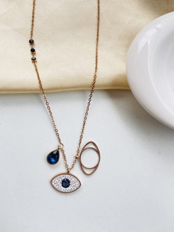 statement evileye necklace