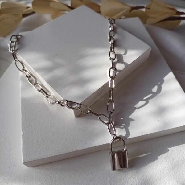 Linked Lock Necklace