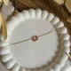 Square Pink Minimal Bracelet