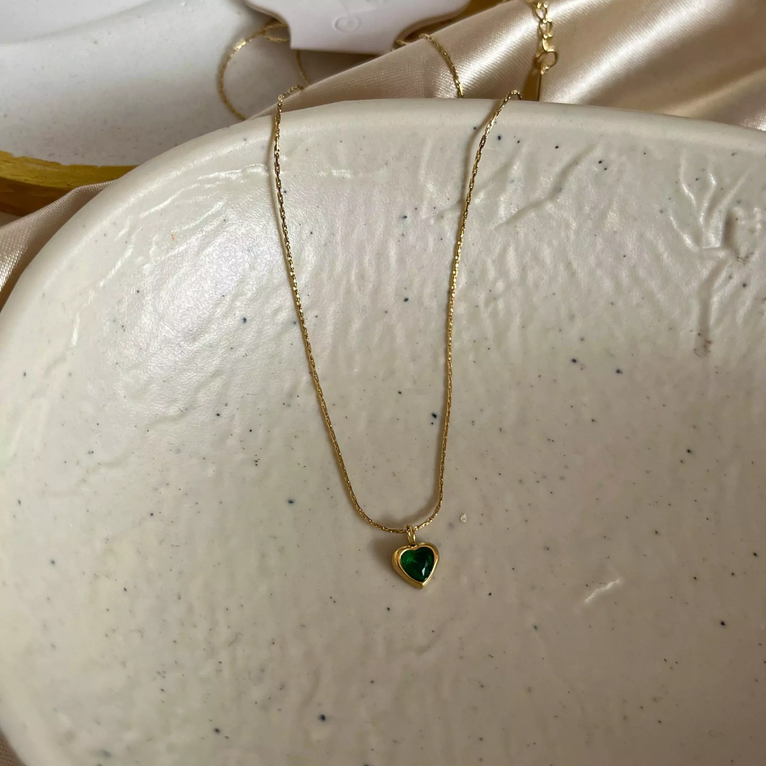 Emerald Heart Necklace