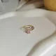 Block Round Ring- pink