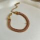Lysa Chained Stones Bracelet - Pink