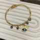 Evil Eye Bamboo Bracelet