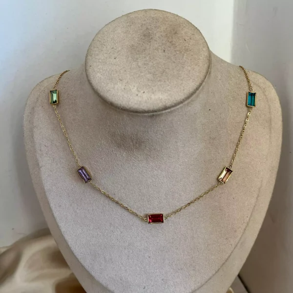 Multi Blocks Necklace