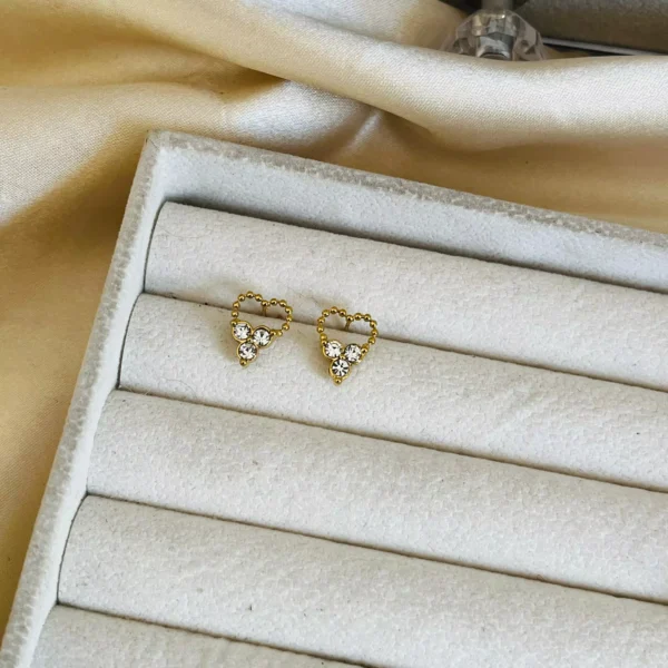 Risha Heart Studs