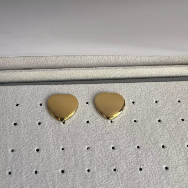 Flat Heart Earrings