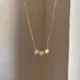 Tri Crystal Hearts Necklace